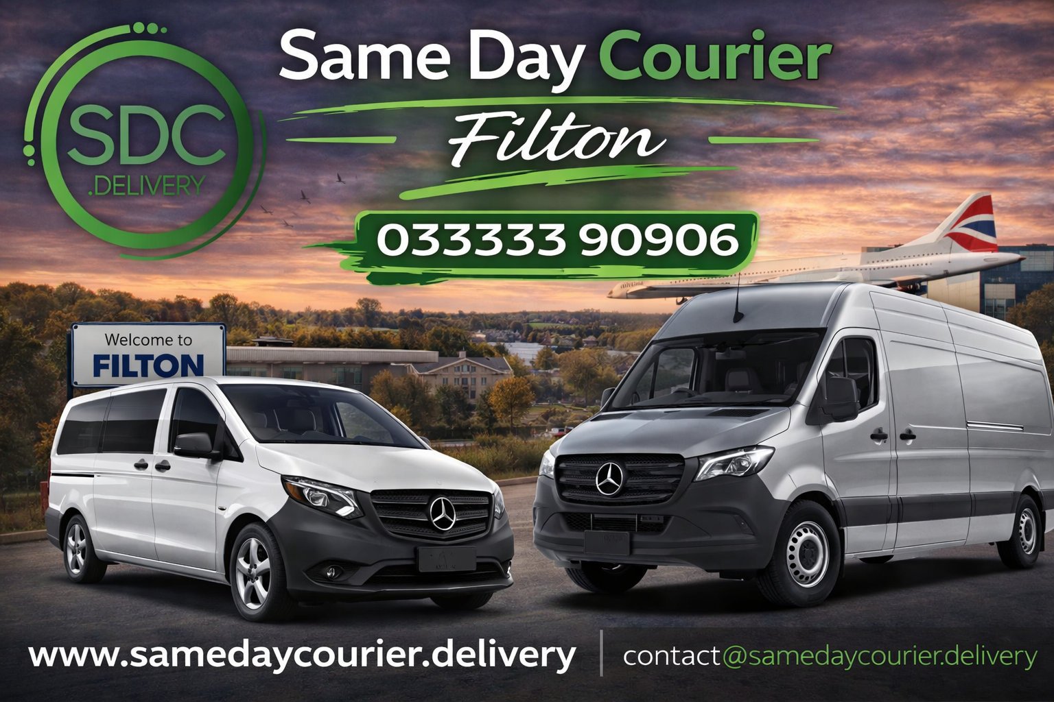 Same Day Courier Filton van providing fast and reliable delivery service across Filton Bristol
